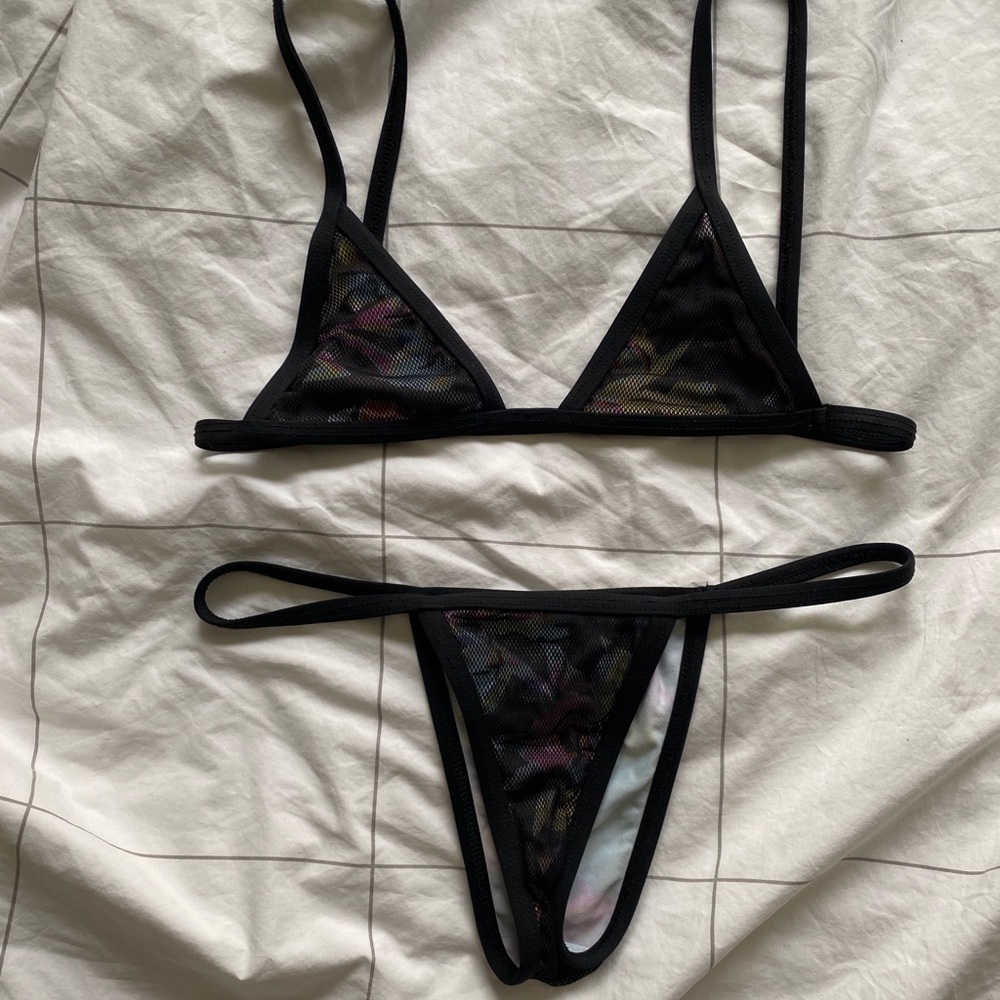 Minimale Animale Tropical Mesh Bikini